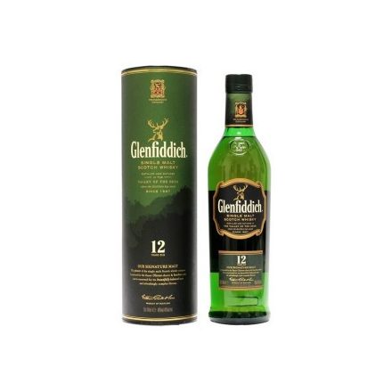 Glenfiddich 12 years 0,7 40% dd.