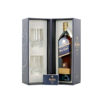 Johnnie Walker Blue Label 0,7  40% dd.+ 2 pohár