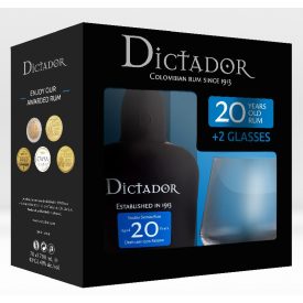 Dictador 20 years 0,7  40% pdd.+ 2 pohár