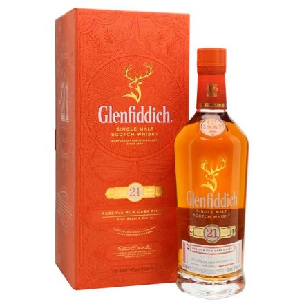 Glenfiddich 21 years Reserva Rum Cask Finish 40% dd.