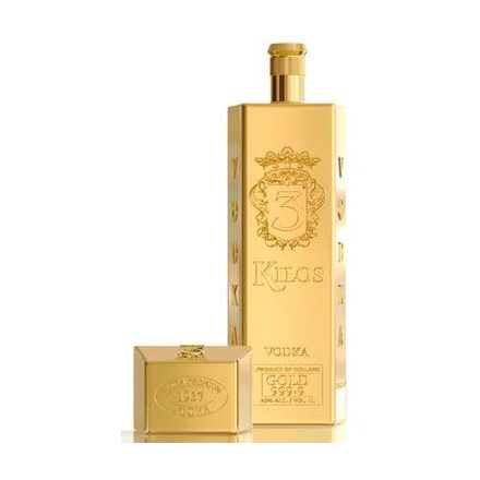 3 Kilos Vodka Gold 999,9  40%