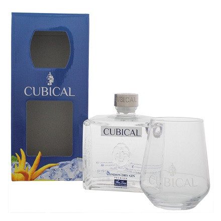 Cubical Premium London Dry Gin 0,7l 40% pdd. + pohár