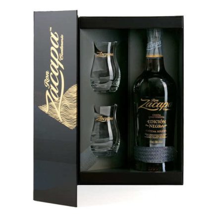 Ron Zacapa Edicion Negra Solera Gran Reserva 0,7l 43% dd. + 2 pohár