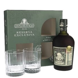 Diplomatico Reserva Exclusiva 0,7 40% dd. + 2 pohár
