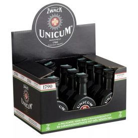 Unicum mini PACK 12*0,04l 40% PET - kínáló dobozban