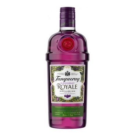 Tanqueray Royale Blackcurrant - feketeribizlis gin 0,7l 41,3%