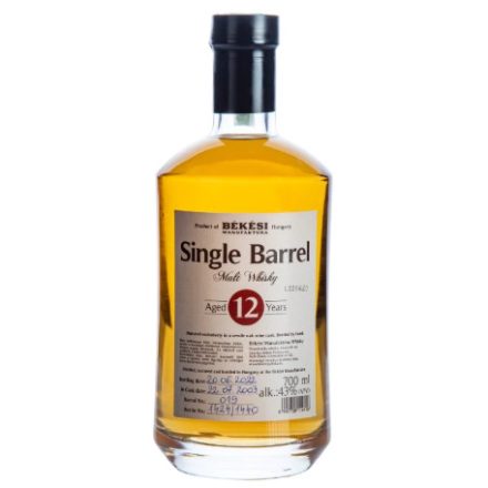 Békési Single Barrel 12 y. Single Malt Whisky 43%