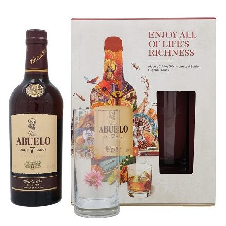 Abuelo 7 years 40% pdd. + pohár