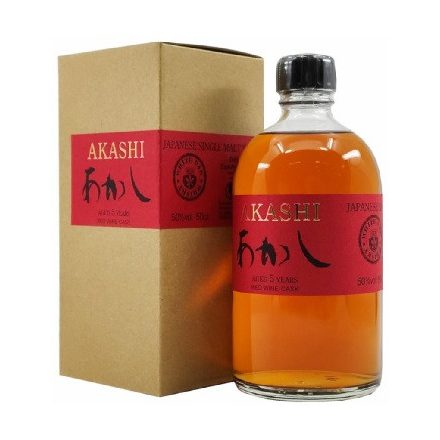 Akashi Red Wine Cask 5 years Japanese S. Malt 50% pdd.