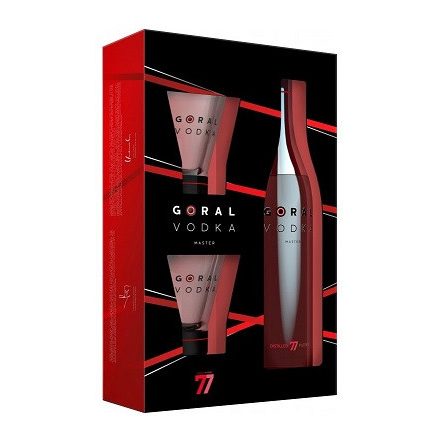 Goral Vodka Master 40% pdd. + 2 pohár