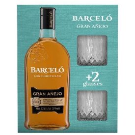 Barcelo Gran Anejo 37,5% pdd. + 2 pohár