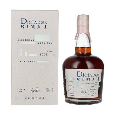 Dictador Rima 2002 American Oak Cask 42% pdd.
