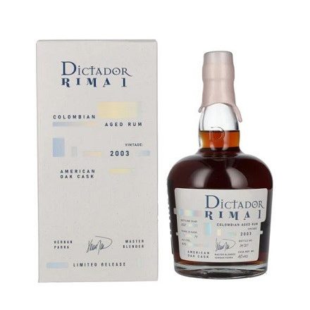 Dictador Rima 2003 American Oak Cask 43% pdd.