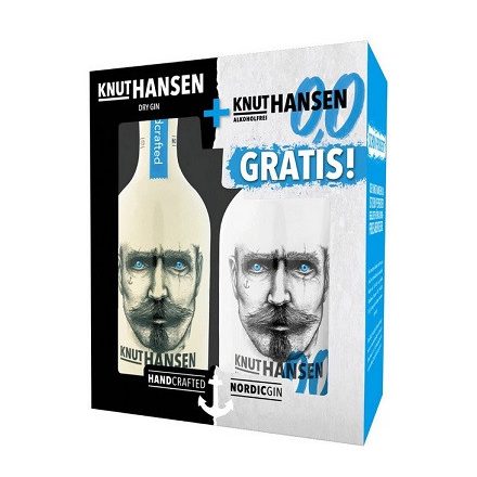 Knut Hansen Gin 0,5 42% pdd. + 0,5 alkohol mentes gin