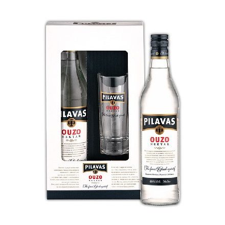 Pilavas Ouzo Nektar 0,7 40% pdd. + pohár