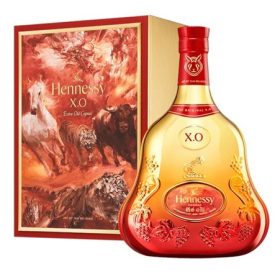  Hennessy XO 0,7 40% dd. (piros/arany) YAN PEI-MING Limitált kiadás