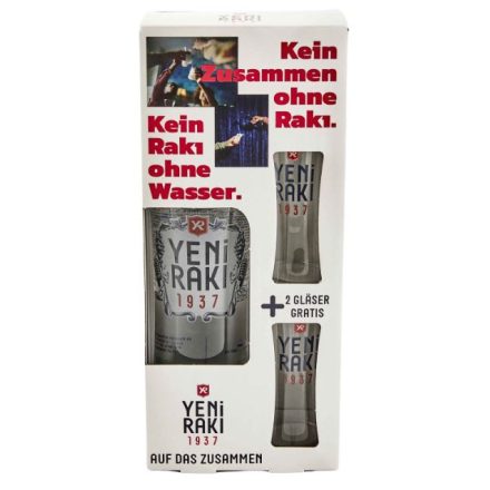 Yeni Raki 0,7 45% pdd. + 2 pohár