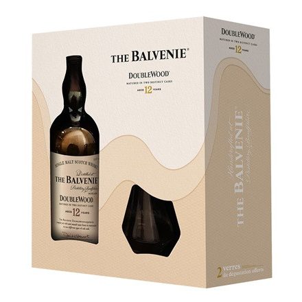 Balvenie 12 years Double Wood 40% dd.+ 2 pohár