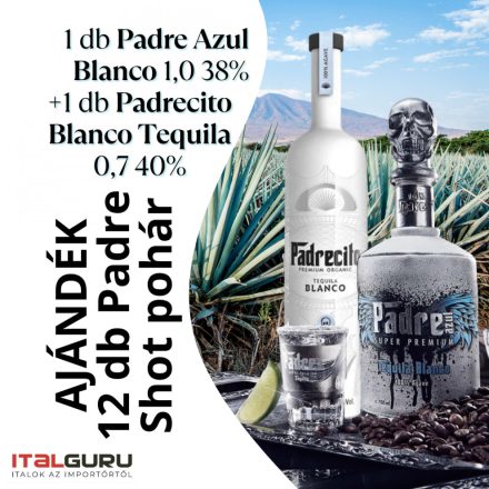 Padre + Padrecito + ajándék: 12db pohár CSOMAG