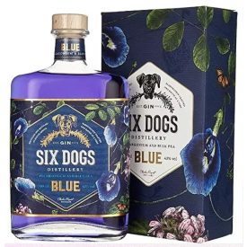 Six Dogs  Blue Gin 43% pdd.