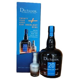   Dictador 20 years 0,7 40% pdd.+ XO Insolent mini 0,05 40% CSOMAG