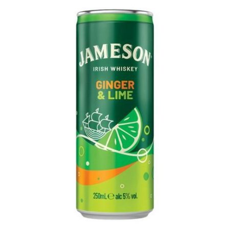 Jameson GINGER & Lime 1 TÁLCA (12db*0,25L) 5%