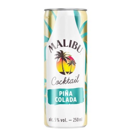 Malibu Pina Colada COCKTAIL 1 TÁLCA (12db*0,25L) 5%