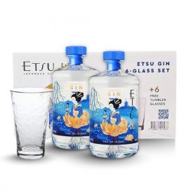 Etsu Gin Handcrafted PACK (2* 0,7l 43% + 6 pohár)