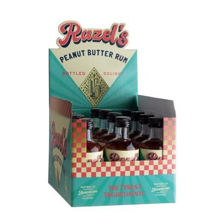 Razels Peanut Butter Rum - Mogyóróvaj ízzel 12db * 0,05l 38,1% MINI