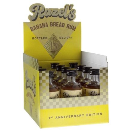 Razels Banana Bread Rum - Banánkenyér ízzel 12 db * 0,05l 38,1% MINI