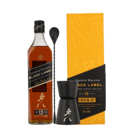 Johnnie W. Black 12 y. 0,7l 40% COCKTAIL KIT pdd.