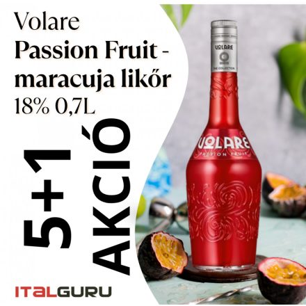 Volare Passion Fruit -maracuja likőr 18% AKCIÓS CSOMAG 5+1