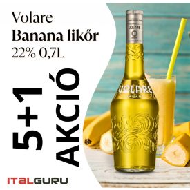 Volare Banana likőr 22% AKCIÓS CSOMAG 5+1