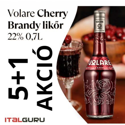 Volare Cherry Brandy likőr 22% AKCIÓS CSOMAG 5+1