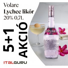 Volare Lychee likőr 20% AKCIÓS CSOMAG 5+1