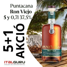 Puntacana Ron Viejo 0,7l zöld címke 5 + 1 CSOMAG