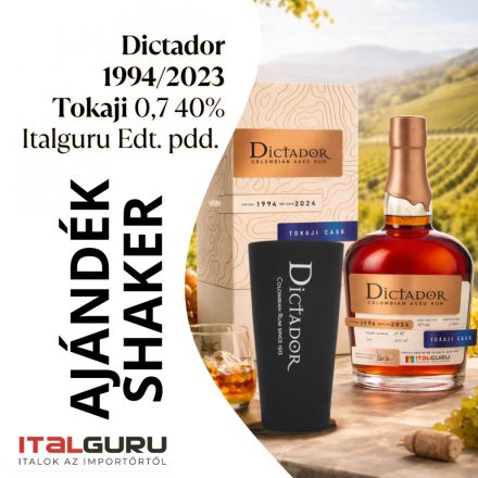 Dictador 1994 Tokaji + Shaker CSOMAG