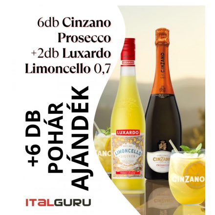 Limoncello Spritz CSOMAG (Luxardo Limoncello - Cinzano Prosecco)