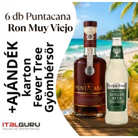Puntacana Ron MuyViejo +Fever Tree Gyömbérsör CSOMAG