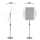 A4 megállító tábla, ezüst színű, kerekített sarokkal