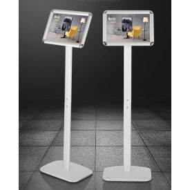 A3 MEGÁLLÍTÓ TÁBLA, STABIL TALPPAL, EZÜST, SAROKKAL