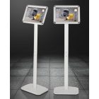 A3 MEGÁLLÍTÓ TÁBLA, STABIL TALPPAL, EZÜST, SAROKKAL