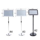 A2 MEGÁLLÍTÓ TÁBLA, EZÜST, TELI KERETTEL