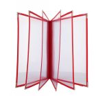 Bistro étlaptartó, 6 lapos, piros, bisztro