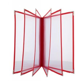 Bistro étlaptartó, 6 lapos, piros, bisztro