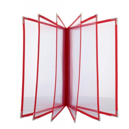 Bistro étlaptartó, 6 lapos, piros, bisztro