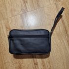 Bőr autós táska, dupla, kicsi