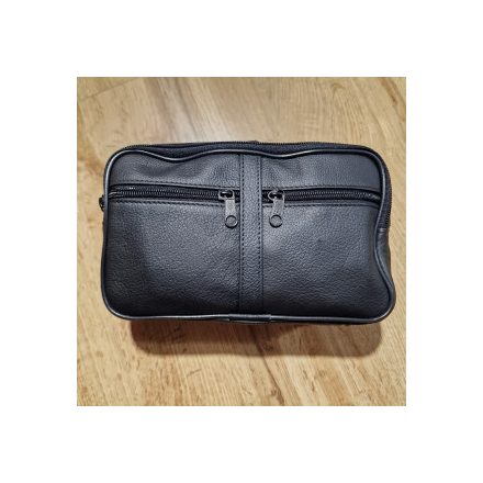 Bőr autós táska, dupla, nagy