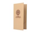 Bőrhatású tejeskávé színű fizetőmappa, csáró