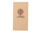 Bőrhatású tejeskávé színű fizetőmappa, csáró